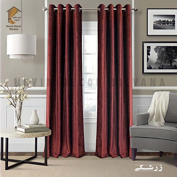 پرده نوین دکور سیلوانا مدل مخمل شانل 280 _ 1 سایز 280 × 140 سانتی متر