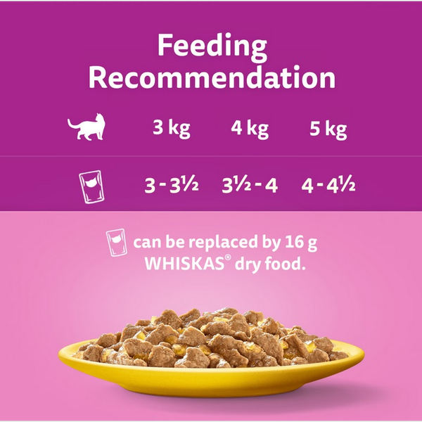 غذای پوچ گربه ویسکاس طعم مرغ Whiskas