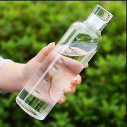 بطری آب پیرکس لیبل زماندار 550 میل بی رنگ