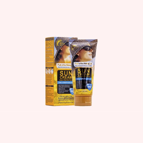 کرم ضدآفتاب بدون رنگ وکالی SPF90 مدل 01 مناسب برای انواع پوستها، حجم 130 میلیلیتر