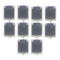 پریز برق ارت دار بهداد الکتریک مدل بارانی بسته 10 عددی