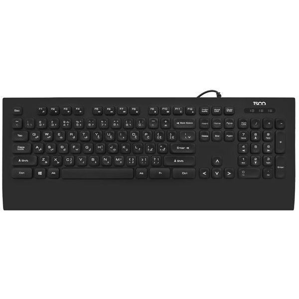 کیبورد تسکو مدل TK 8027 با حروف فارسی، سوییچ ممبران، Full-Size