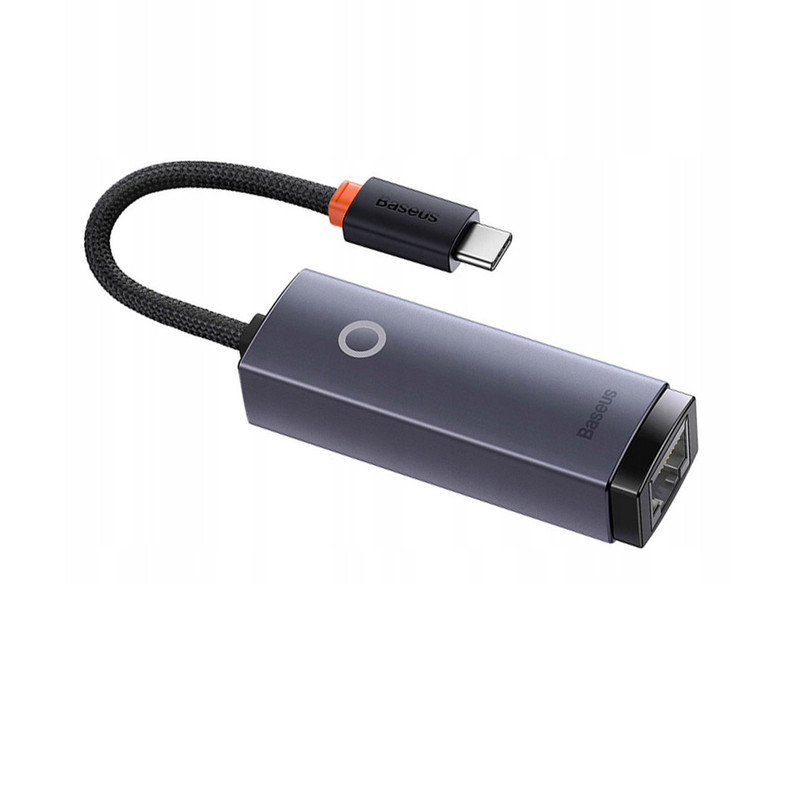 مبدل USB-C به RJ45 LAN بیسوس مدل 1000Mbps wkqx000313 1Gbps bs-oh008