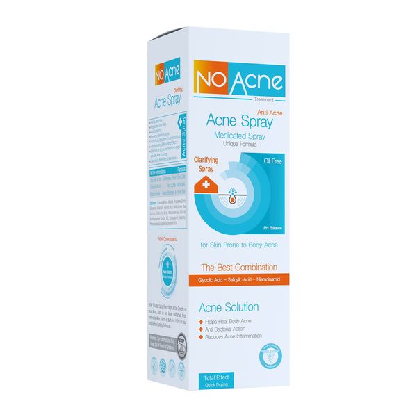 اسپری ضد جوش بدن نو آکنه 150 میلی‌لیتر (No Acne Body Anti-Blemish Spray)
