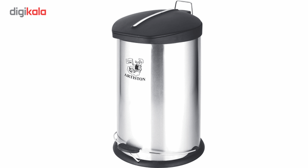 سطل زباله پدالی استیل آرتیستون صنعت کد 3012 گنجایش 12 لیتر