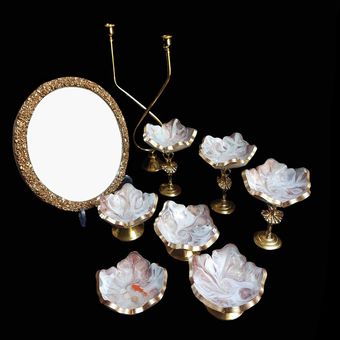 هفت سین مدل گلبرگ 9 پارچه کد 02