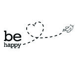 استیکر والتت مدل be happy
