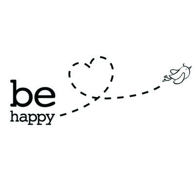 استیکر والتت مدل be happy 