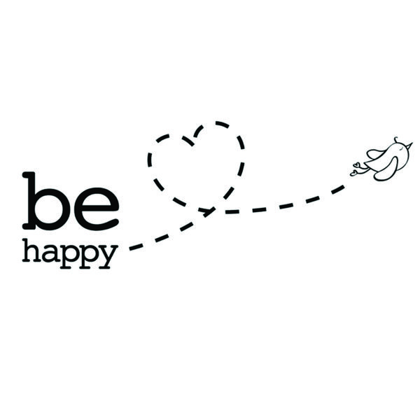 استیکر والتت مدل be happy