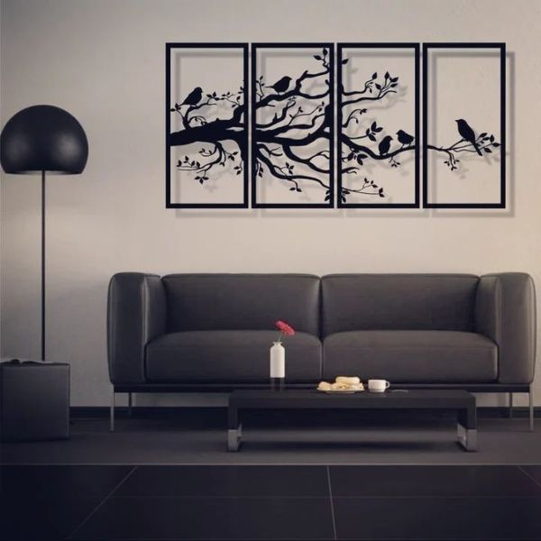 دیوارکوب مدل نغمه پرواز مجموعه 4عددی