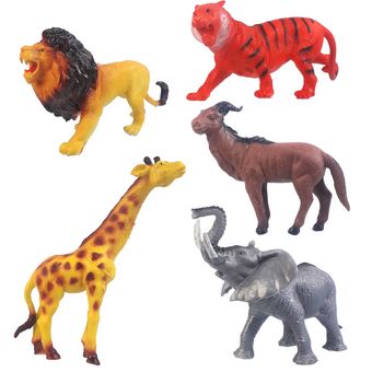 فیگور مدل حیوانات وحشی Wild Animals کد 729 بسته 5 عددی 