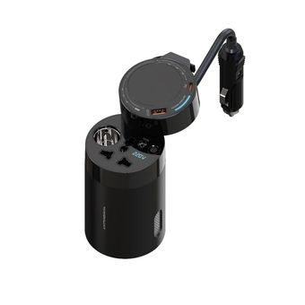 مبدل برق خودرو پاورولوجی مدل CAR POWER INVERTER 200W UNIVERSAL PWCPI200WBK