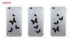 استیکر گوشی طرح the butterfly بسته 2 عددی