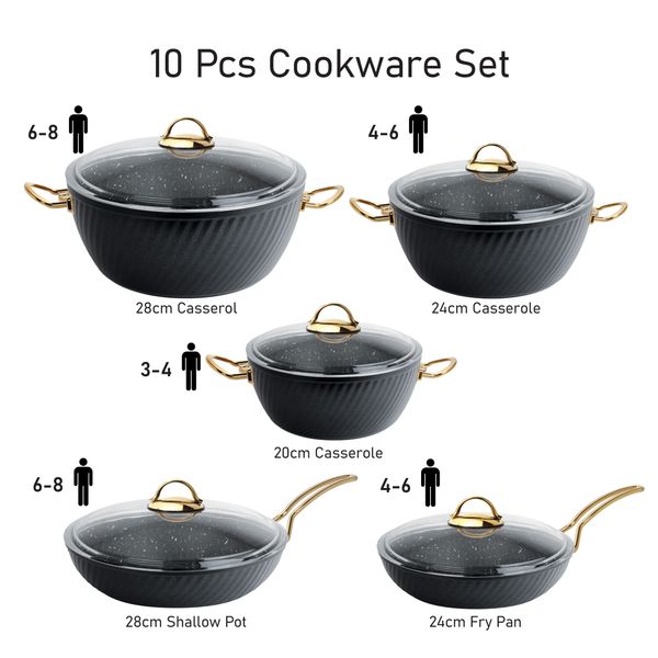 سرویس پخت و پز ام جی اس 10 پارچه مدل فورج کد 800299