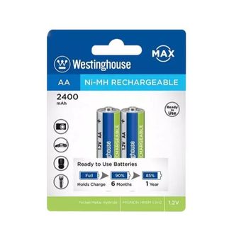باتری قلمی قابل شارژ WestingHouse ظرفیت 2400 میلی آمپر ساعت