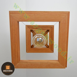 لوستر سقفی چوبی خاص تک شعله