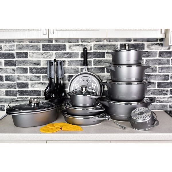 سرویس پخت و پز ام جی اس 33 پارچه طرح ایتالیاB کد 800186