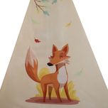 چادر بازی کودک مدل سرخپوستی طرح حیوانات کد PT509 به همراه کوسن