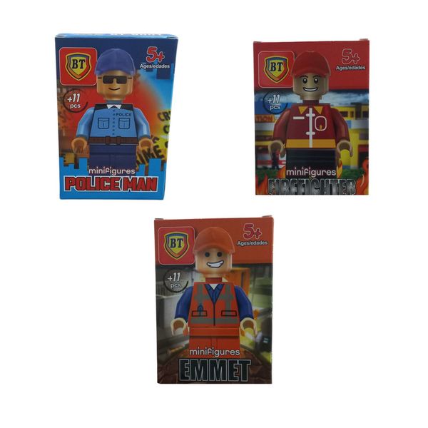 ساختنی 33 قطعه مدل مشاغل مجموعه 3 عددی