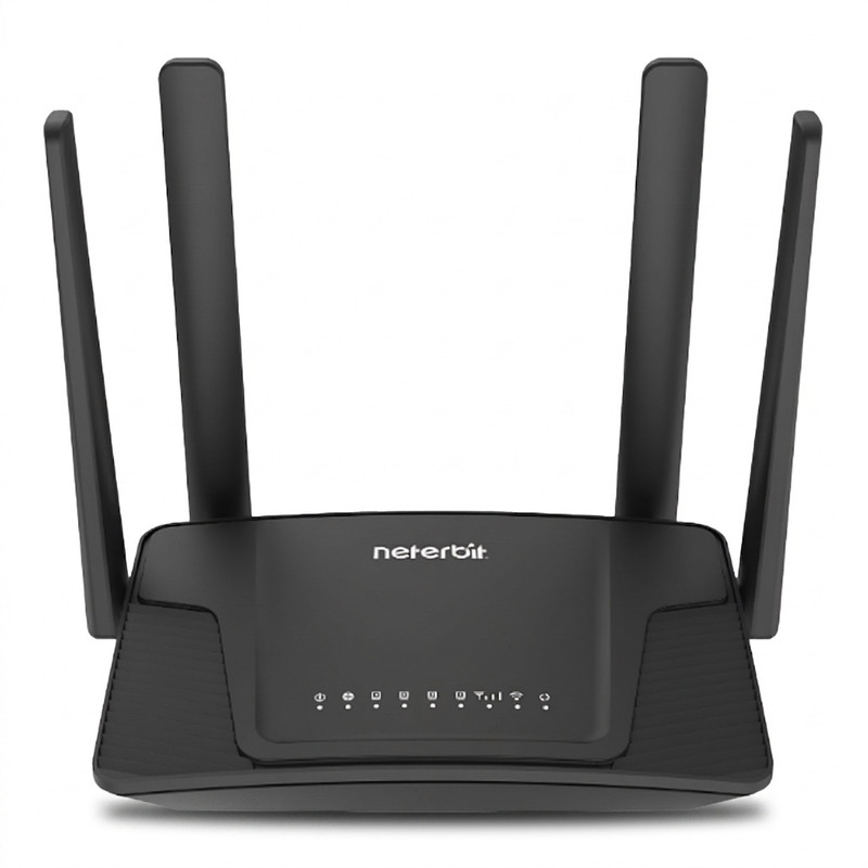 مودم روتر 4G خانگی نتربیت مدل NWR-M920v2 با پشتیبانی سیم‌کارت LTE/3G، استاندارد IEEE 802.11b/g/n، چهار آنتن 5 دسی‌بل، فایروال SP