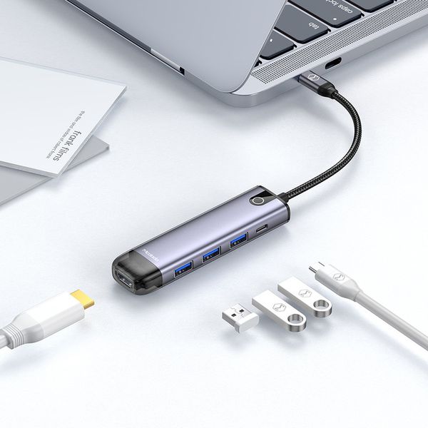 هاب 5 پورت USB-C مک دودو مدل HU-7750 با گارانتی شرکتی