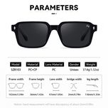 عینک آفتابی مربعی آلبرت وگ مدل SZ8103 Obsidian