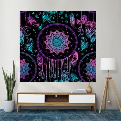 پوستر پارچه ای فیانی طرح بکدراپ Peace of Mind کد F03