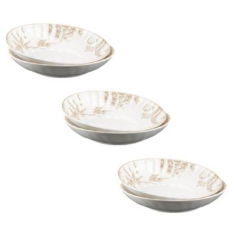 بشقاب خورش خوری گلدکیش مدل سارینا کد GK701140-6 ست 6 عددی