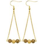 گوشواره طلا 18 عیار زنانه مانچو مدل efg015