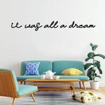 استیکر دیواری طرح it was all a dream مجموعه 6 عددی