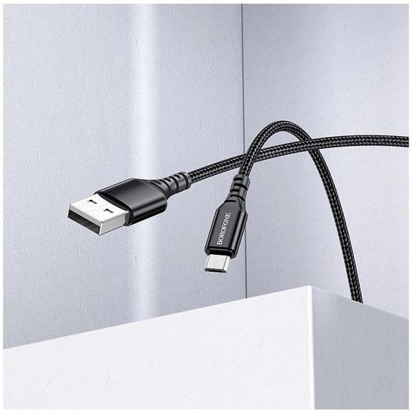 کابل تبدیل USB به MICROUSB بروفون مدل BX54 طول 1 متر