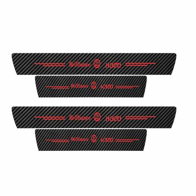 برچسب پارکابی خودرو سولگی مدل کربن کد J021 مناسب برای برلیانس H320 بسته 4 عددی