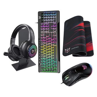 ست گیمینگ اونیکوما مدل TZ5006، سوییچ ممبران، Full-Size، نورپردازی LED RGB