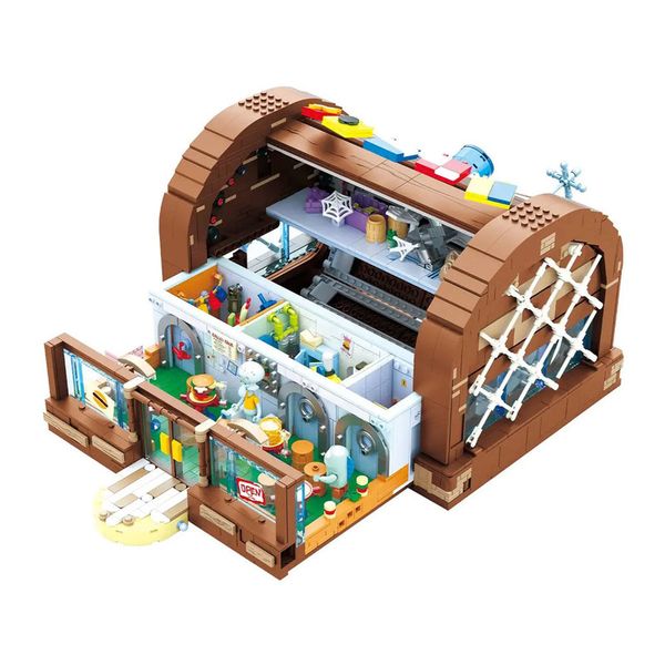 ساختنی مدل رستوران آقای خرچنگ (باب اسفنجی)