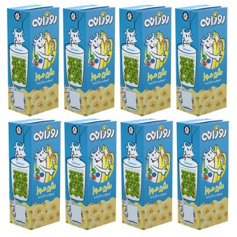 شیرموز نیم چرب فرادما روزانه - 200 میلی لیتر بسته 8 عددی