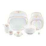 سرویس غذاخوری 98 پارچه چینی زرین ایران سری کواترو مدل مونت کارلو درجه یک