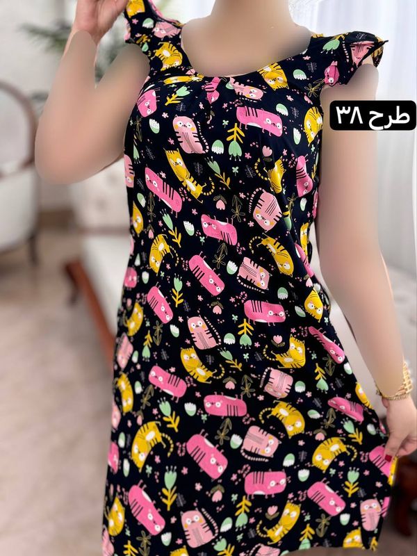 پیراهن نخی ساتینا 2042