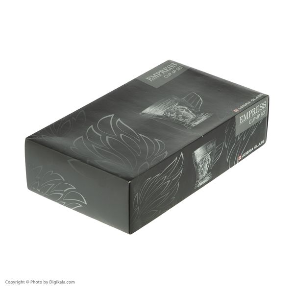 فنجان آدریا گلس سری امپرس کد 4114 بسته 6 عددی