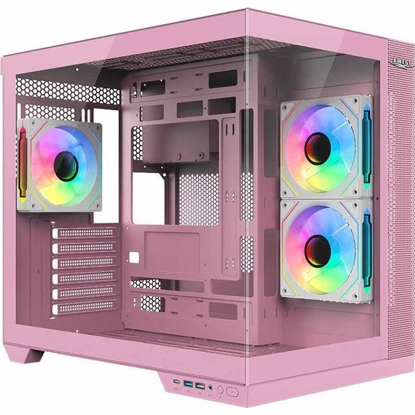 CASE AWEST GT-AQ12-MP Mid Tower Pink