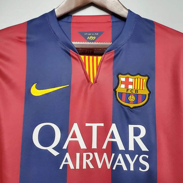 ست تی‌شرت و شلوارک ورزشی مردانه مدل بارسلونا Home 2015