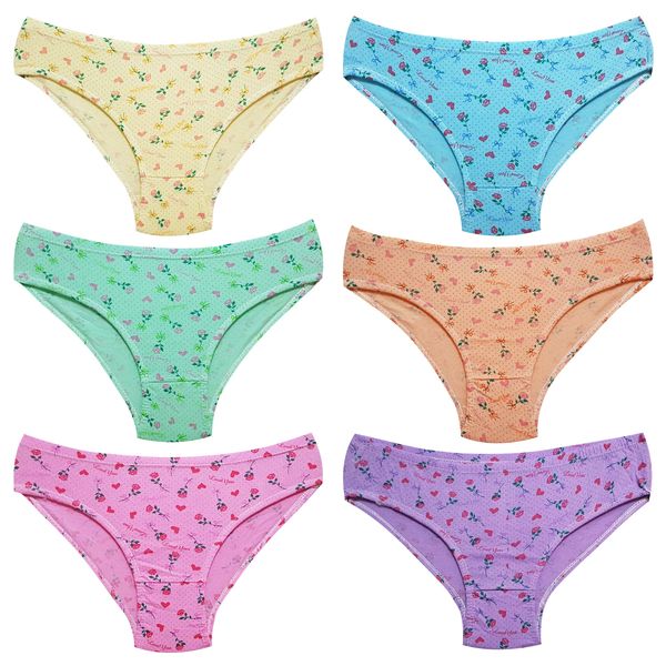 شورت زنانه مدل گل رز نخی کد 4227 بسته 6 عددی