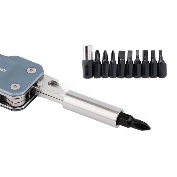 ابزار چندکاره سفری نکس تول مدل Light Wrench W2 به همراه سری پیچ گوشتی