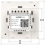 کلید لمسی هوشمند سه پل مٌروا مدل JS مجموعه سه عددی