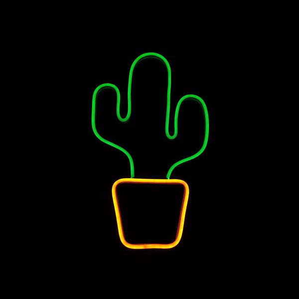 چراغ نئونی دیواری طرح کاکتوس*429