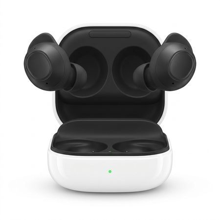 هدفون بلوتوثی سامسونگ مدل Galaxy Buds FE با نویز کنسلینگ فعال (ANC)، درگاه شارژ USB Type-C، دارای میکروفون دوگانه، مقاوم در براب