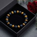 دستبند سنگ طبیعی مردانه برسانو کد 4580