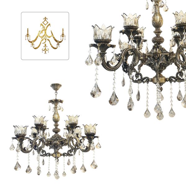 کریستال آویز لوستر کد LA209-T3 بسته 5 عددی*985