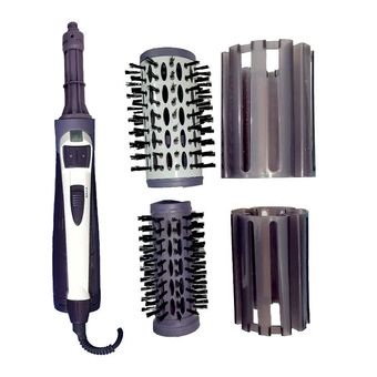 سشوار برس‌دار چرخشی مدل H-9901، موتور AC با توان مصرفی 650 وات، دارای قابلیت باد سرد، فناوری تولید یون، دارای سیم گردان، با حالت