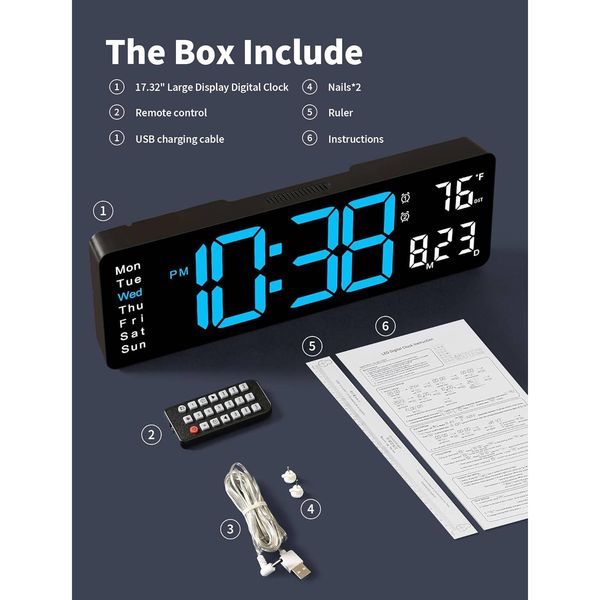 ساعت دیواری دیجیتال مدل DS-5505