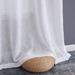 پرده تیکو دکو مدل پلیسه کتان شفاف افکت دار سایز 450x280 سانتی متر